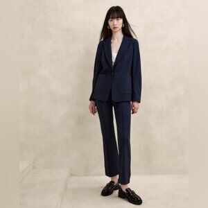 NWT! Banana Republic Hyper Navy Blue Crop Flare Everywhere Ponte Pant - Multiple